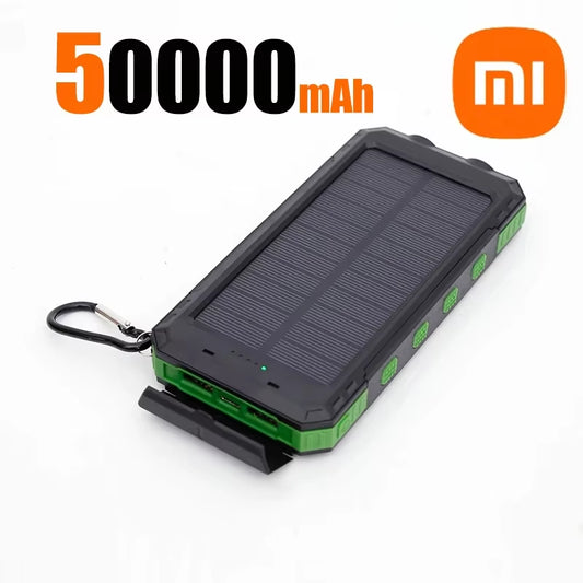 Xiaomi 200000Mah Large Capacity Solar Powerbank Portable with Lanyard Compass External Battery Outdoor Camping Fast Charging