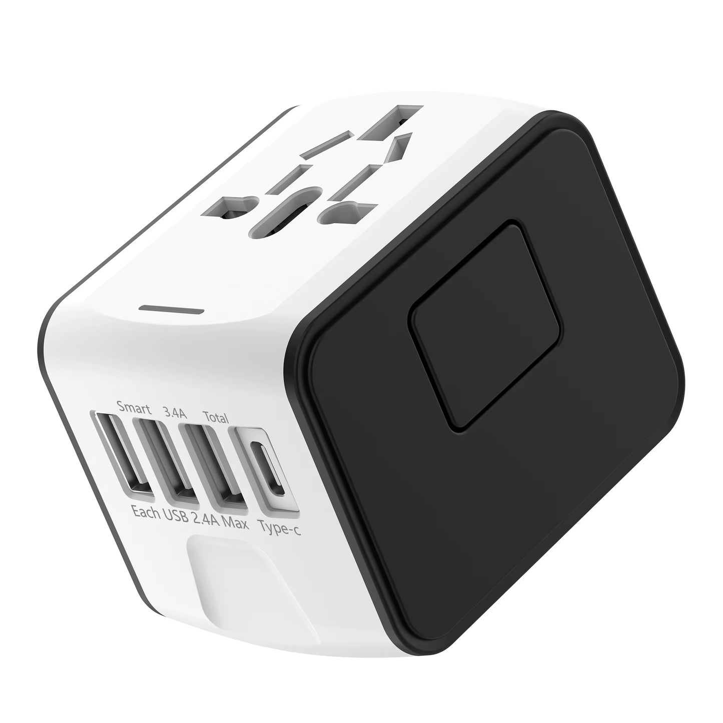 International Travel Adapter with 3 USB and Type C Power Adapters for Fast Charging Eu/Uk/Us/Australia Travel Plugs