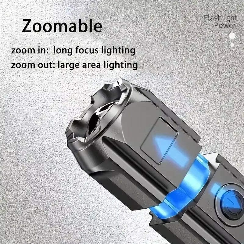 Powerful LED Flashlight Rechargeable USB 18650 Waterproof Zoom Fishing Hunting Camping 100,000 Lumens Tactical Flashlight LED FL