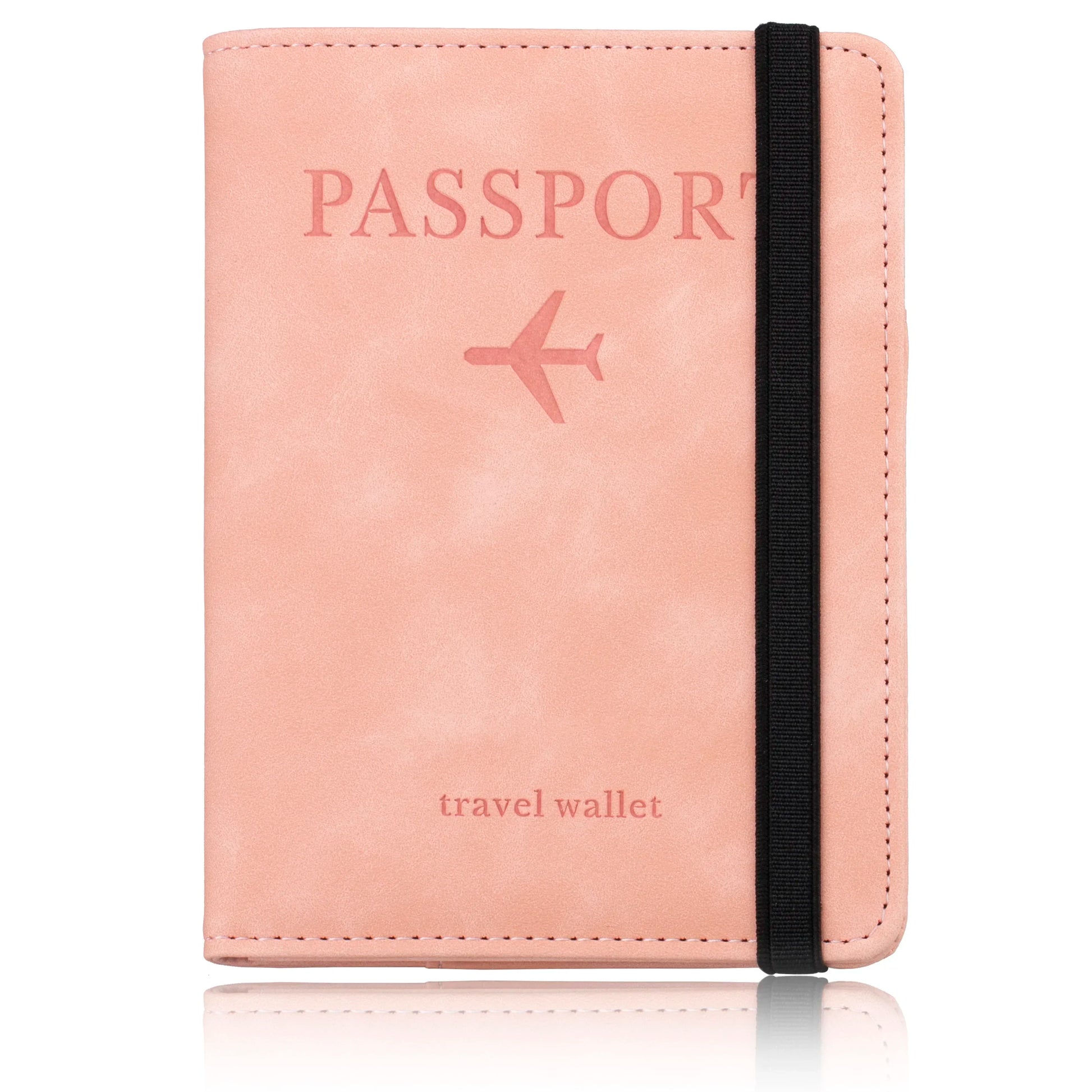 RFID Blocking Leather Card Case Passport Holder Cover Wallet Travel Accessories for Women Men