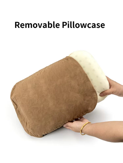 Outdoor Camping Pillow Memory Foam Travel Cervical Pillow Portable Lunch Break Pillow Slow Rebound Memory Pillow