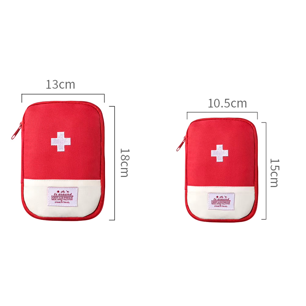 Portable First Aid Medical Kit Travel Outdoor Camping Emergency Medicine Storage Bag Travel Mini EDC Pouch Organizer Pill Case