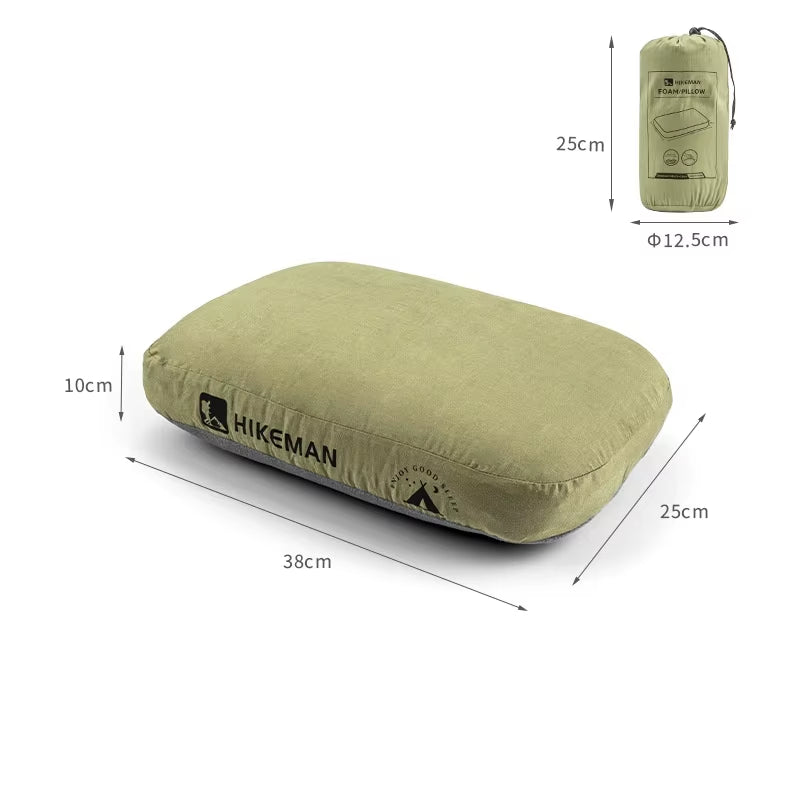 Outdoor Camping Pillow Memory Foam Travel Cervical Pillow Portable Lunch Break Pillow Slow Rebound Memory Pillow