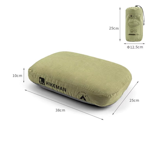 Outdoor Camping Pillow Memory Foam Travel Cervical Pillow Portable Lunch Break Pillow Slow Rebound Memory Pillow