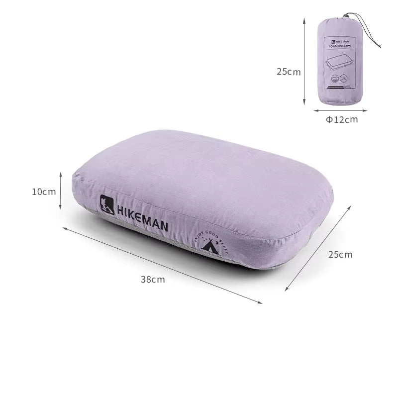 Outdoor Camping Pillow Memory Foam Travel Cervical Pillow Portable Lunch Break Pillow Slow Rebound Memory Pillow